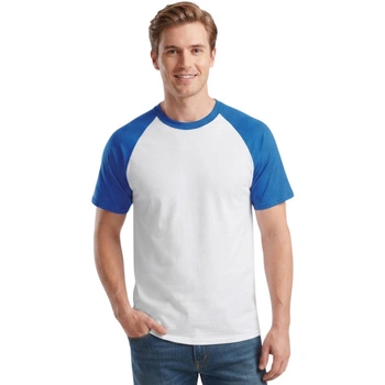 Koszulka męska Fruit of the Loom Baseball T klasyczna biała t-shirt r. L