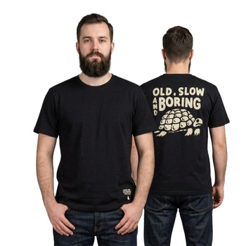 Koszulka męska The Dudes Old Slow Boring T-Shirt bawełniana czarna r. XXL