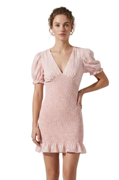 Sukienka damska Zara marszczona mini w kwiaty