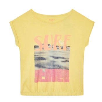 Koszulka dla dziewczynki Roxy Everything żółta