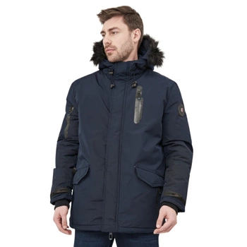 Kurtka męska Geographical Norway ADN z kapturem granatowa