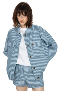 Kurtka damska Brixton Stark Trucker koszulowa w paski