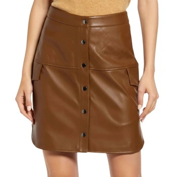 Spódnica damska Vreo Moda Loving Above Knee z ekoskóry przed kolano r. L