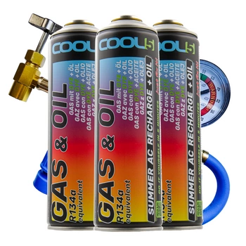 Zestaw czynnik do klimatyzacji 3x 2 w 1 + przewód do klimatyzacji Cool5 zamiennik R134a