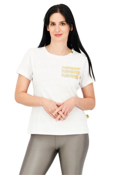 Koszulka damska Plein Sport biała z logotypem r. L
