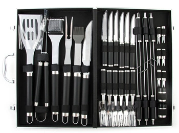 Sztućce do grillowania w walizce F.R.L. Barbecue 33 elementy