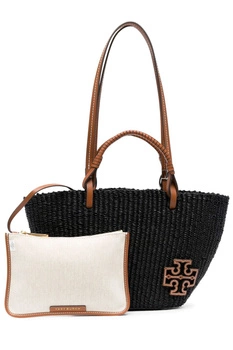 Torebka Tory Burch Ella Straw Small Basket Tote koszyk słomiany