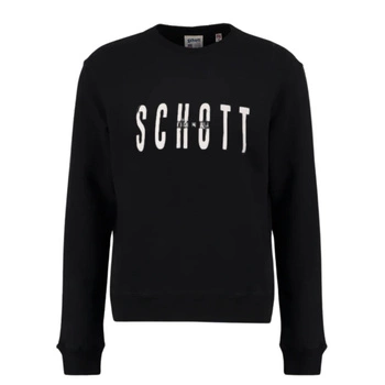 Bluza męska Schott NYC klasyczna dresowa z nadrukiem