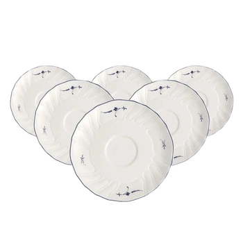 Spodki pod filiżanki Villeroy&Boch Vieux Luxembourg 6 sztuk 14 cm talerzyki