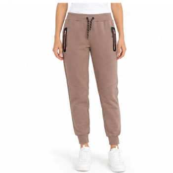 Spodnie damskie Canadian Peak joggery dresowe brązowe r. XXL