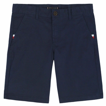 Spodenki chłopięce Tommy Hilfiger Slim Fit granatowe