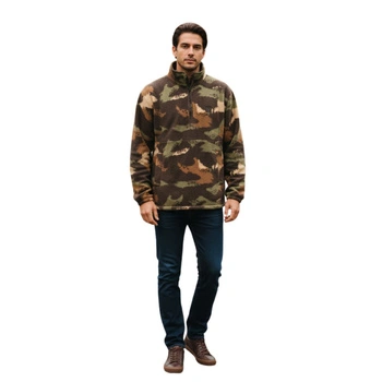 Bluza męska Brixton Blanket Fleece polarowa moro r. M
