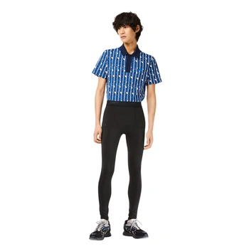 Legginsy męskie Lacoste sportowe treningowe getry czarne r. M