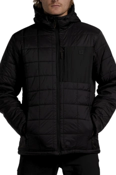 Kurtka męska Billabong Journey Puffer pikowana czarna z kapturem