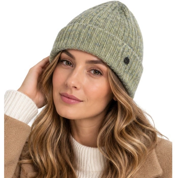 Czapka zimowa damska Tamaris Biorine Knit z wełną beanie zielona