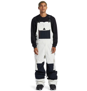 Spodnie męskie DC Shoes Brigade 45K snowboardowe kombinezon czarno białe