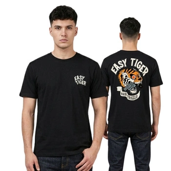 Koszulka męska The Dudes Mountain Man T-Shirt bawełniana czarna r. L