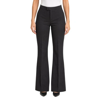 Spodnie damskie Zara dzwony flare w kant czarne r. M