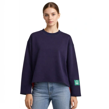 Bluza damska United Colors of Benetton granatowa oversize r. XS