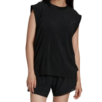 Koszulka damska Adidas Adicolor Plisse Tank luźna czarna plisowana