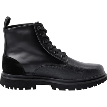 Buty damskie Calvin Klein Jeans Eva Boot Mid Lace Up trepy skórzane czarne r. 38