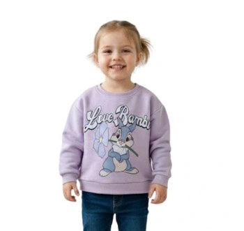 Bluza dziewczęca Zara Baby bawełniana fioletowa z polarem r. 92