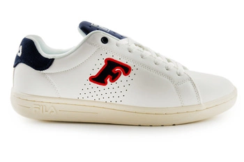 Buty męskie Fila Crosscourt 2 NT Patch sneakersy biało granatowe