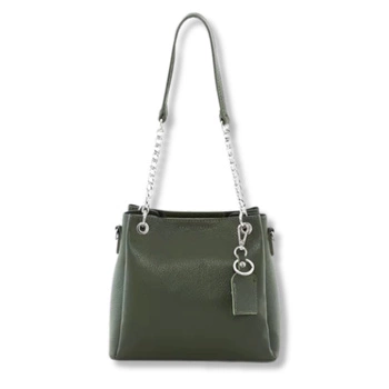 Torebka damska SBV Luka Verde Dollaro skórzana zielona