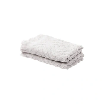 Zestaw ręczników Westwing szare bawełna 490 g/m² 2 sztuki 30x50