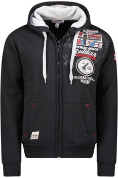 Bluza męska Geographical Norway Gotham  z kapturem czarna