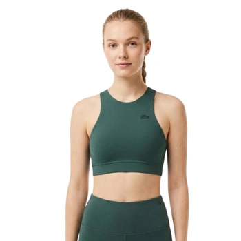 Top sportowy Lacoste Sport dopasowany stanik bezszwowy zielony r. XXS