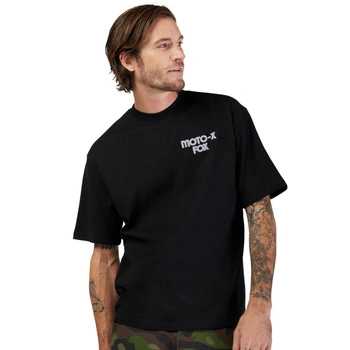 Koszulka męska Fox Moto-X Oversized bawełniany czarny t-shirt r. S