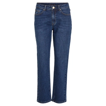 Spodnie damskie Vila Vistray jeansowe niebieskie proste