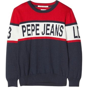 Sweter dziecięcy Pepe Jeans Dany czerwono granatowy