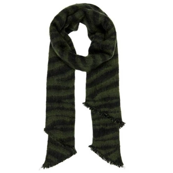 Szalik damski Only Nina czarno-zielony zimowy