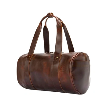 Torba męska Buckle&Seam Duffle Bag Chap Weekender skórzana brązowa 16,5L