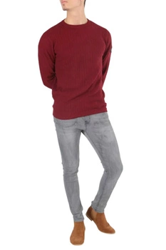 Sweter męski Hope N Life Dorami klasyczny bordowy