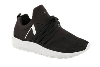 Buty męskie ARKK Copenhagen Raven Mesh Pet S-E15 sneakersy czarno białe