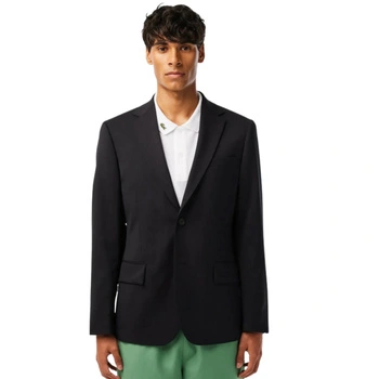 Marynarka męska Lacoste Slim Fit wełniana elegancka granatowa r. L