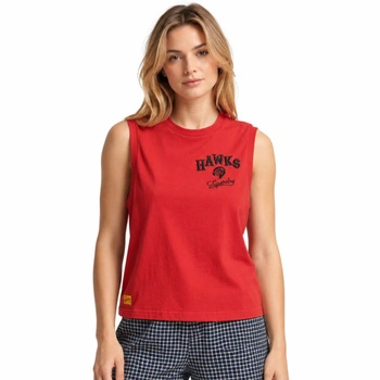 Koszulka damska Superdry Vintage Collegiate Tank bez rękawów czerwony r. S