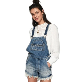 Ogrodniczki damskie Superdry Overalls spodenki jeansowe
