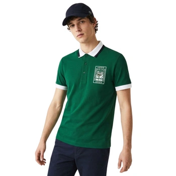 Koszulka męska Lacoste polówka klasyczna z zapieciem zielona r. XS