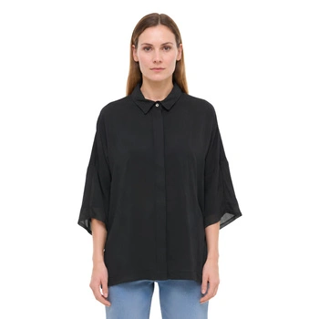 Bluzka damska Stefanel luźna oversize czarny r. L