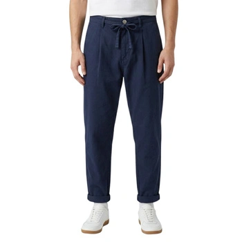 Spodnie męskie Zara workwear granatowe wiązane r. L