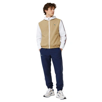 Kompletny męski Lacoste Sport spodnie + kurtka granatowo-beżowy r. XS