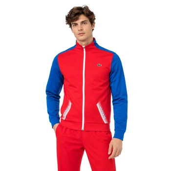 Bluza męska Lacoste sportowa dresowa czerwono-niebieska r. S