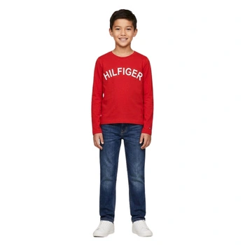 Koszulka chłopięca Tommy Hilfiger Luci bawełniany longsleeve r. 140