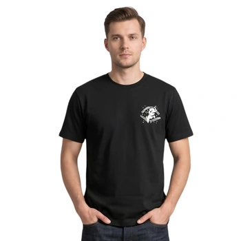 Koszulka męska The Dudes Elephant Classic T-Shirt bawełniana czarna r. M