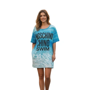 Koszulka damska Moschino Swim długa oversize r. S