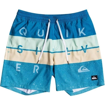 Spodenki chłopięce kąpielowe Quiksilver Word Block Volley  boardshorty niebieskie